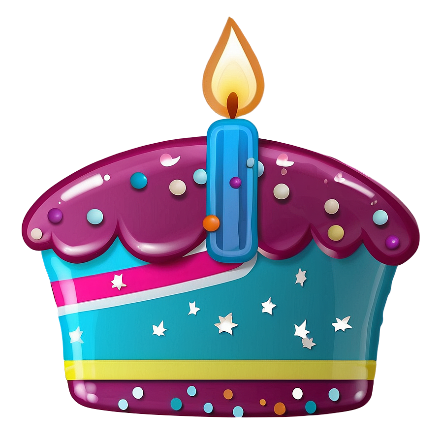 Vibrant Birthday Emoji Png 3 PNG image