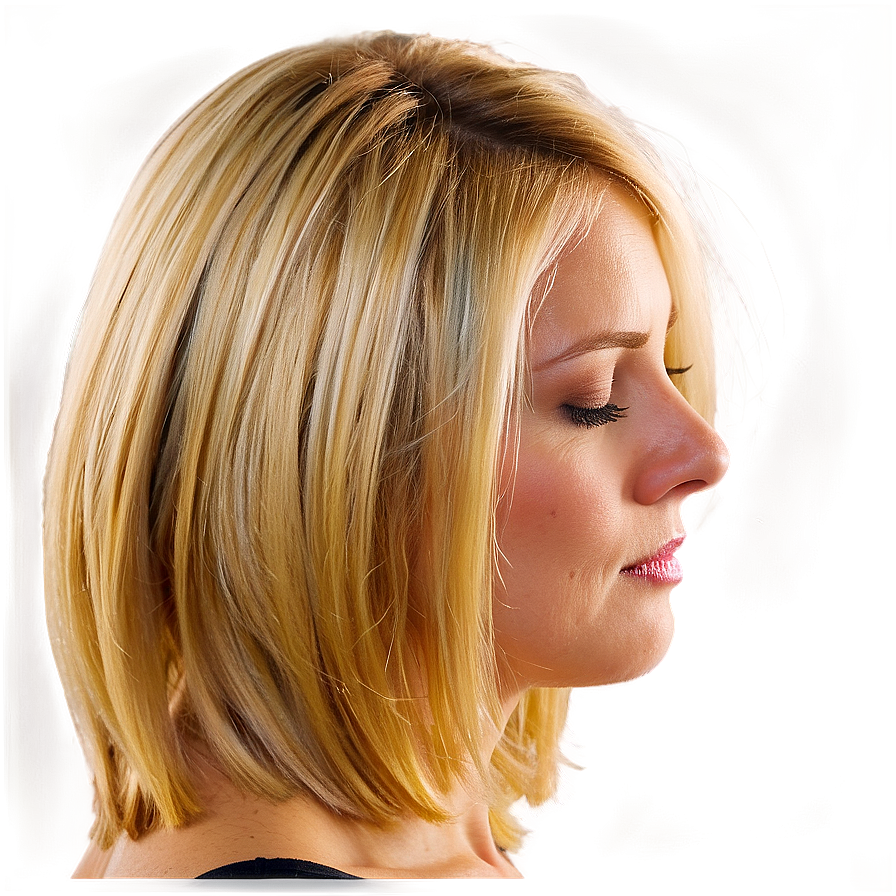 Vibrant Blond Hair Png 12 PNG image