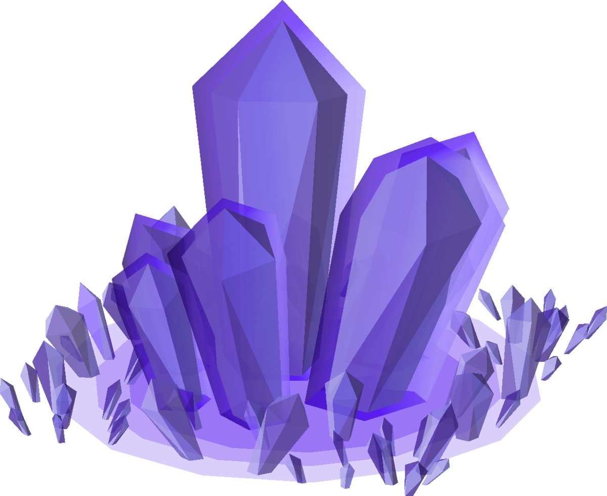 Vibrant Blue Crystal Cluster PNG image
