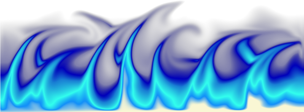 Vibrant Blue Flame Texture PNG image