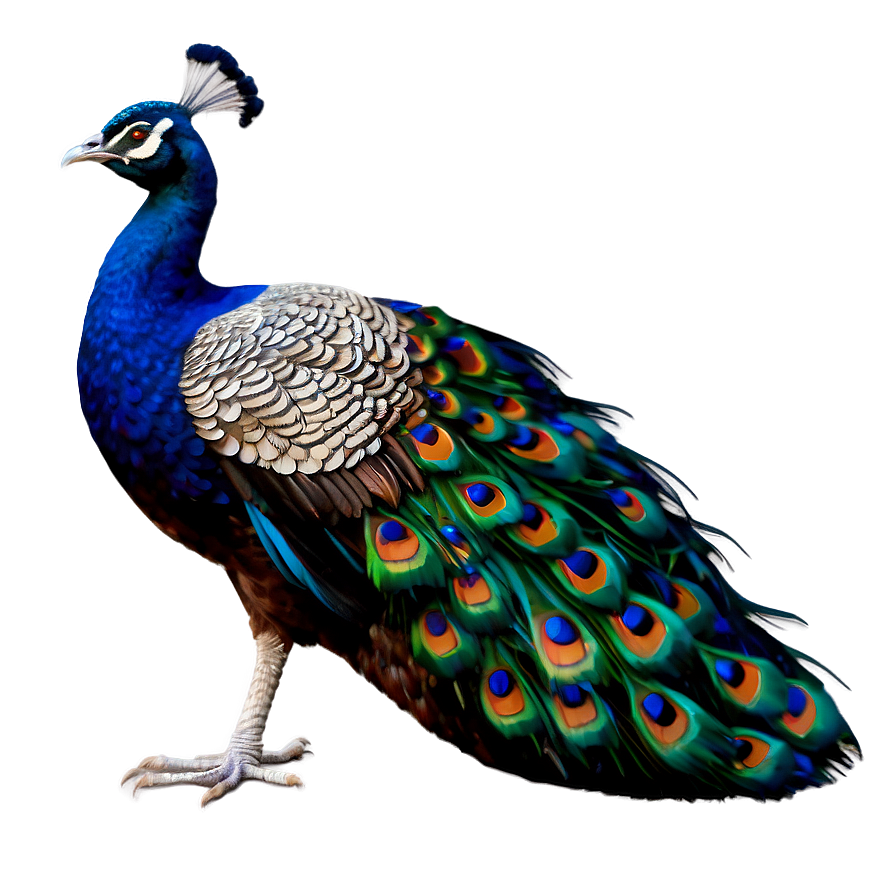 Vibrant Blue Peacock Png 16 PNG image