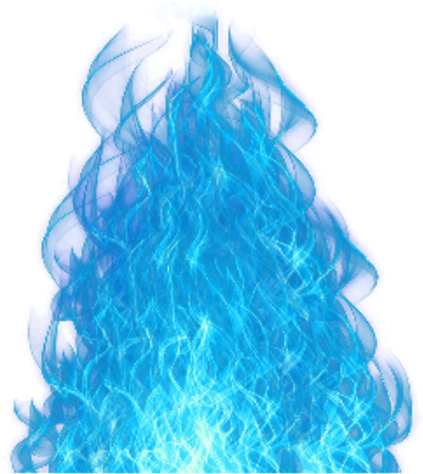 Vibrant Blue Smoke Texture PNG image