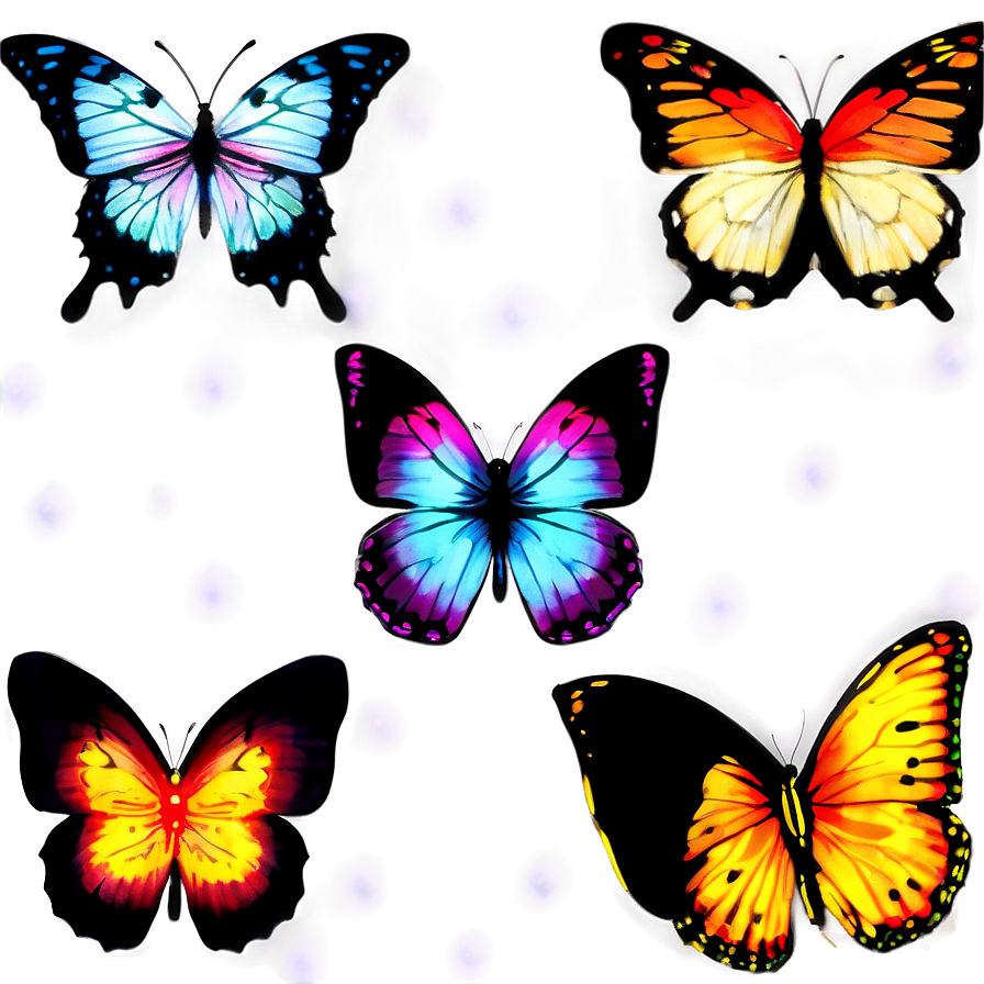 Vibrant Butterfly Art Png 82 PNG image