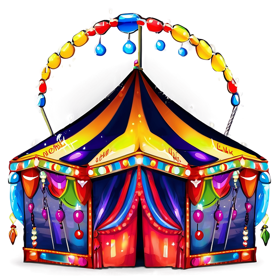 Vibrant Carnival Tent Artwork Png Ktf43 PNG image