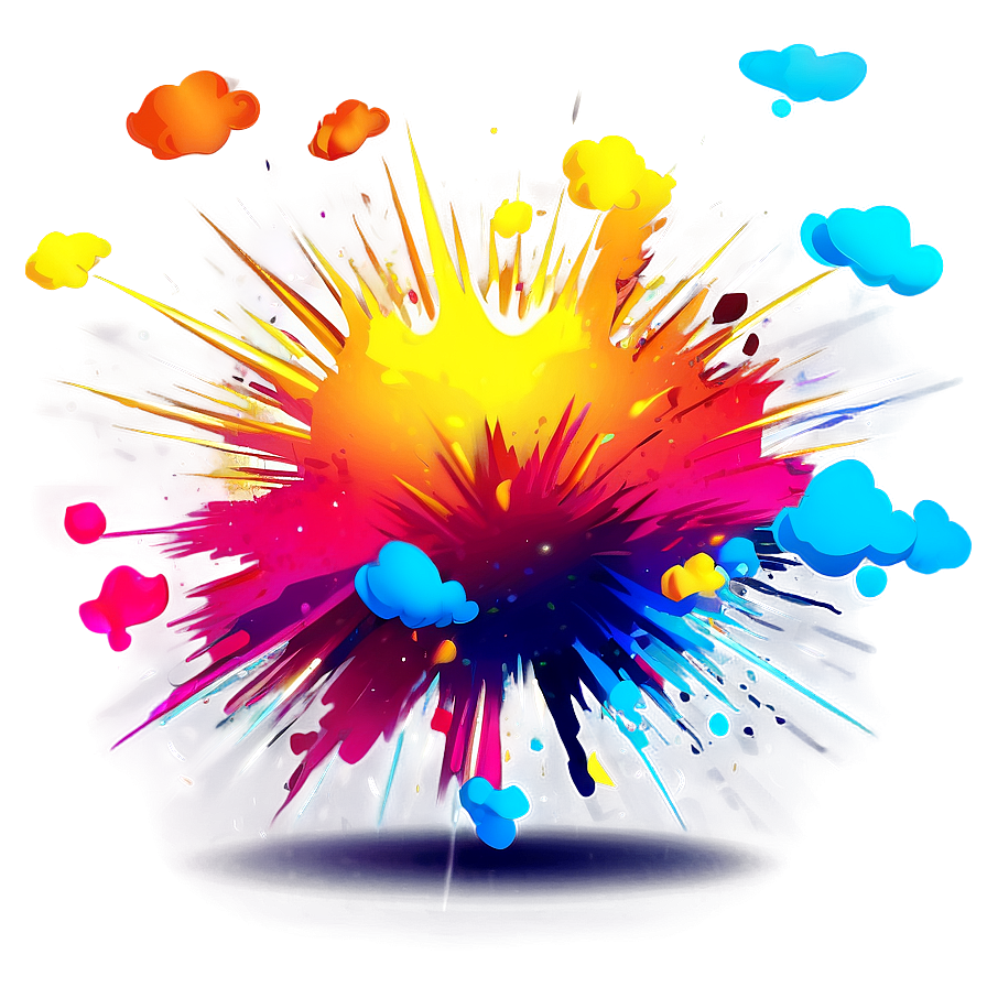 Vibrant Cartoon Explosion Png Cfh89 PNG image