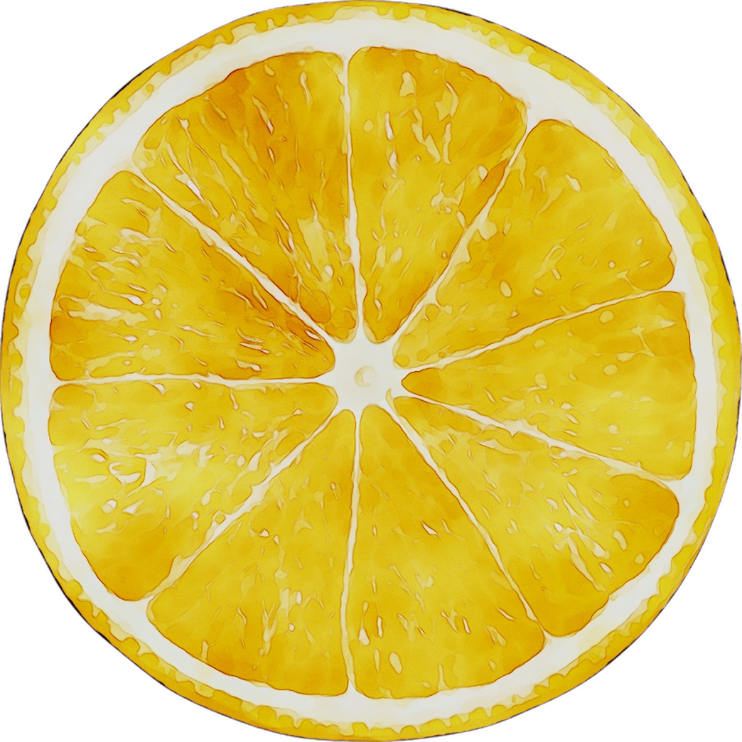 Vibrant Citrus Slice PNG image