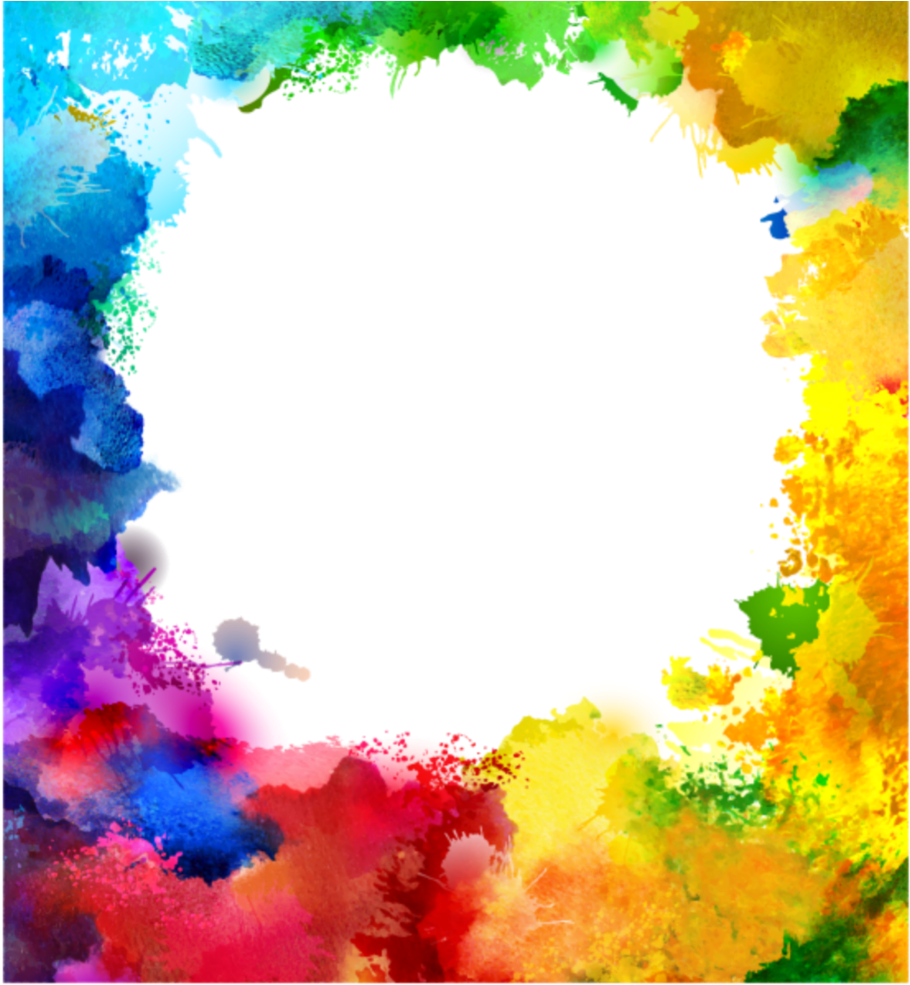 Vibrant_ Color_ Explosion_ Frame PNG image