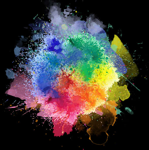 Vibrant Color Smoke Explosion PNG image