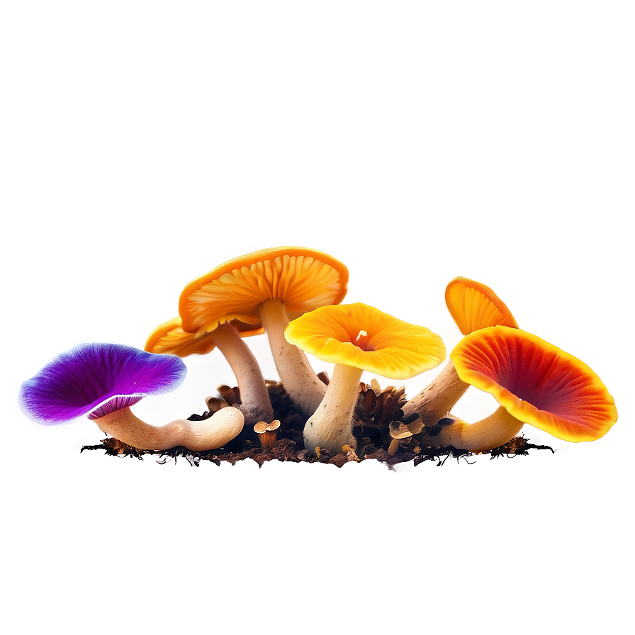 Vibrant Colors Fungi Png Wsd PNG image