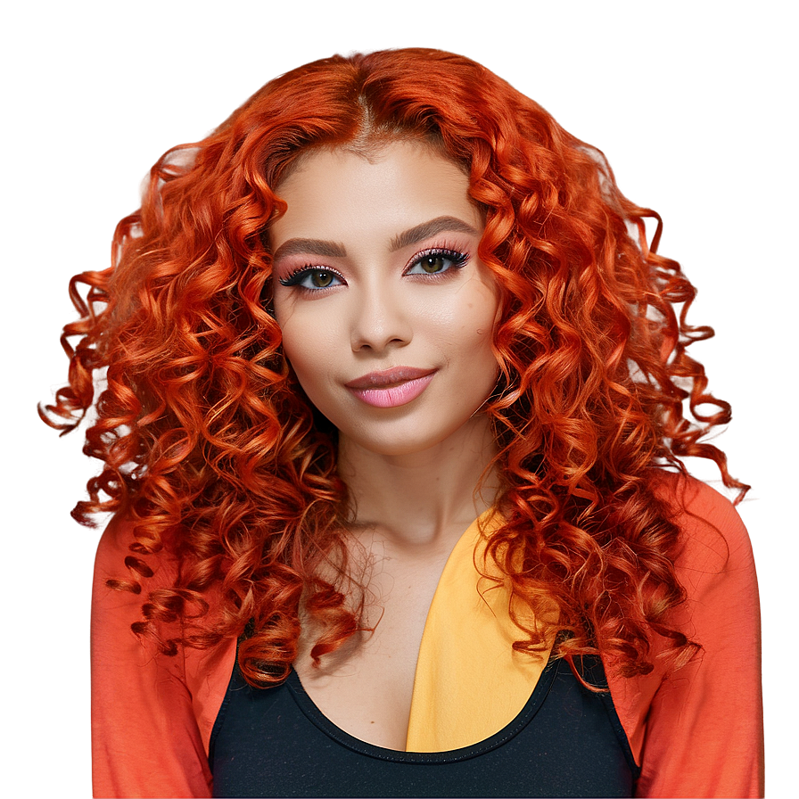 Vibrant Curly Hair Color Png Cde47 PNG image