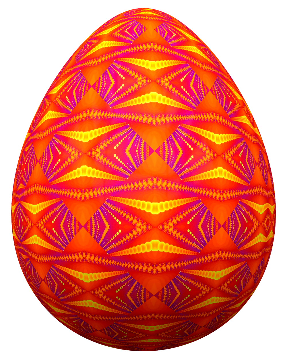 Vibrant Decorated Easter Egg.png PNG image