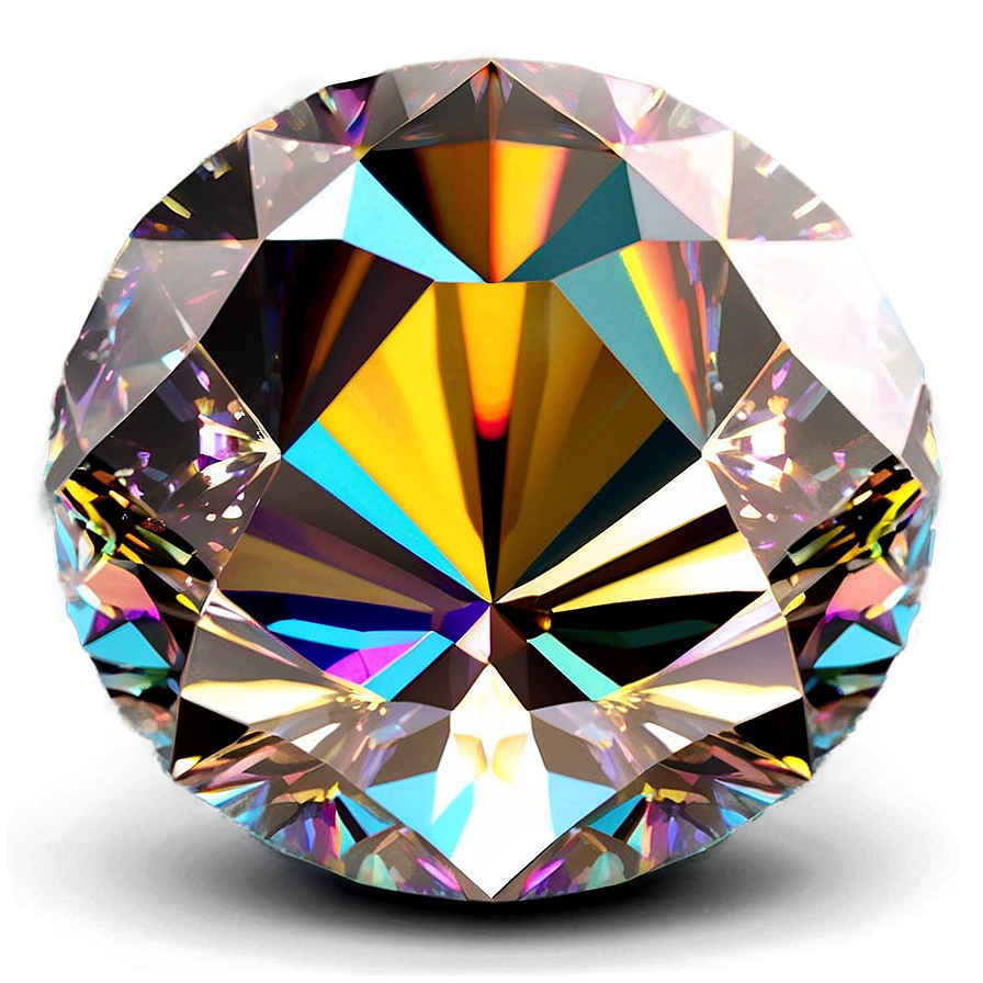 Vibrant Diamond Reflection Png 06242024 PNG image