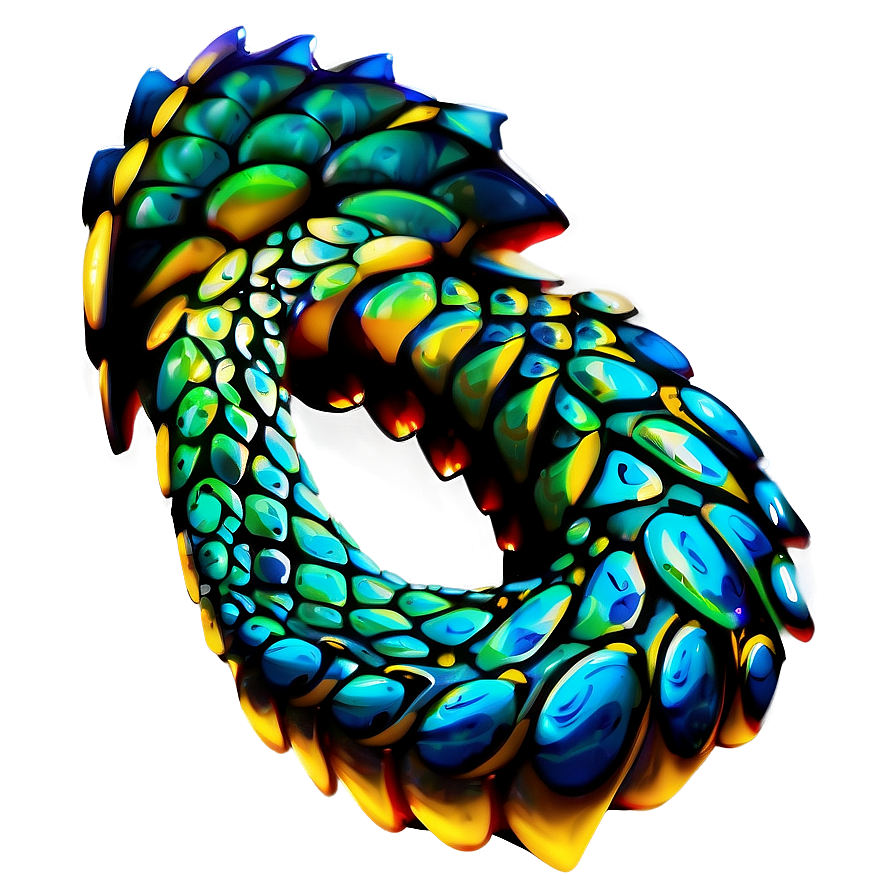 Vibrant Dragon Scales Png 06282024 PNG image