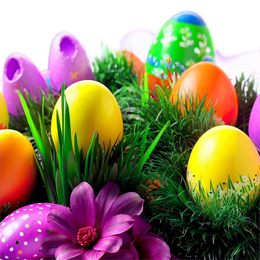 Vibrant Easter Flowers Png 05212024 PNG image
