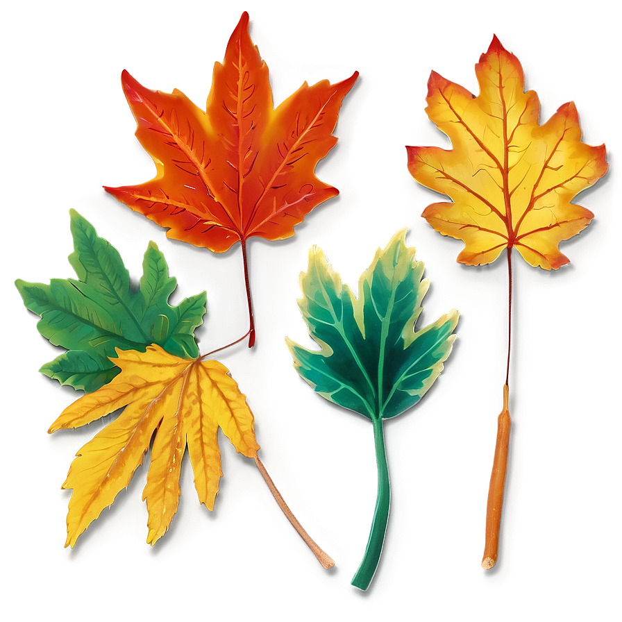 Vibrant Fall Colors Leaves Png 31 PNG image