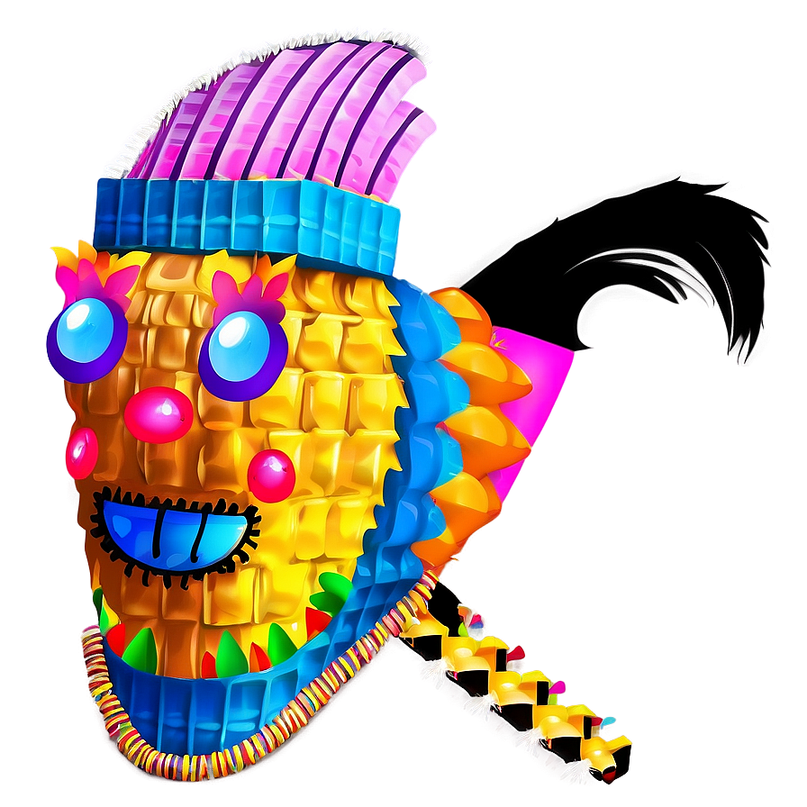 Vibrant Fiesta Pinata Png 06212024 PNG image