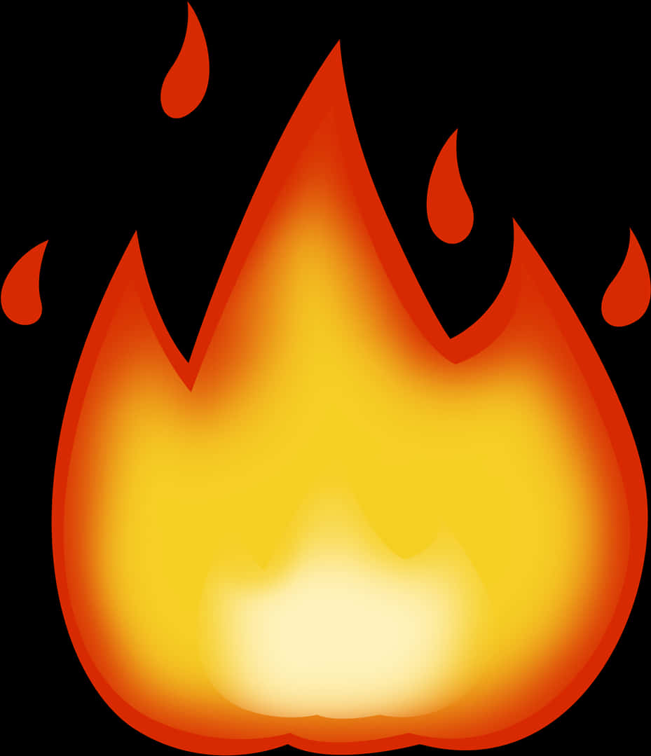 Vibrant_ Fire_ Emoji_ Graphic PNG image