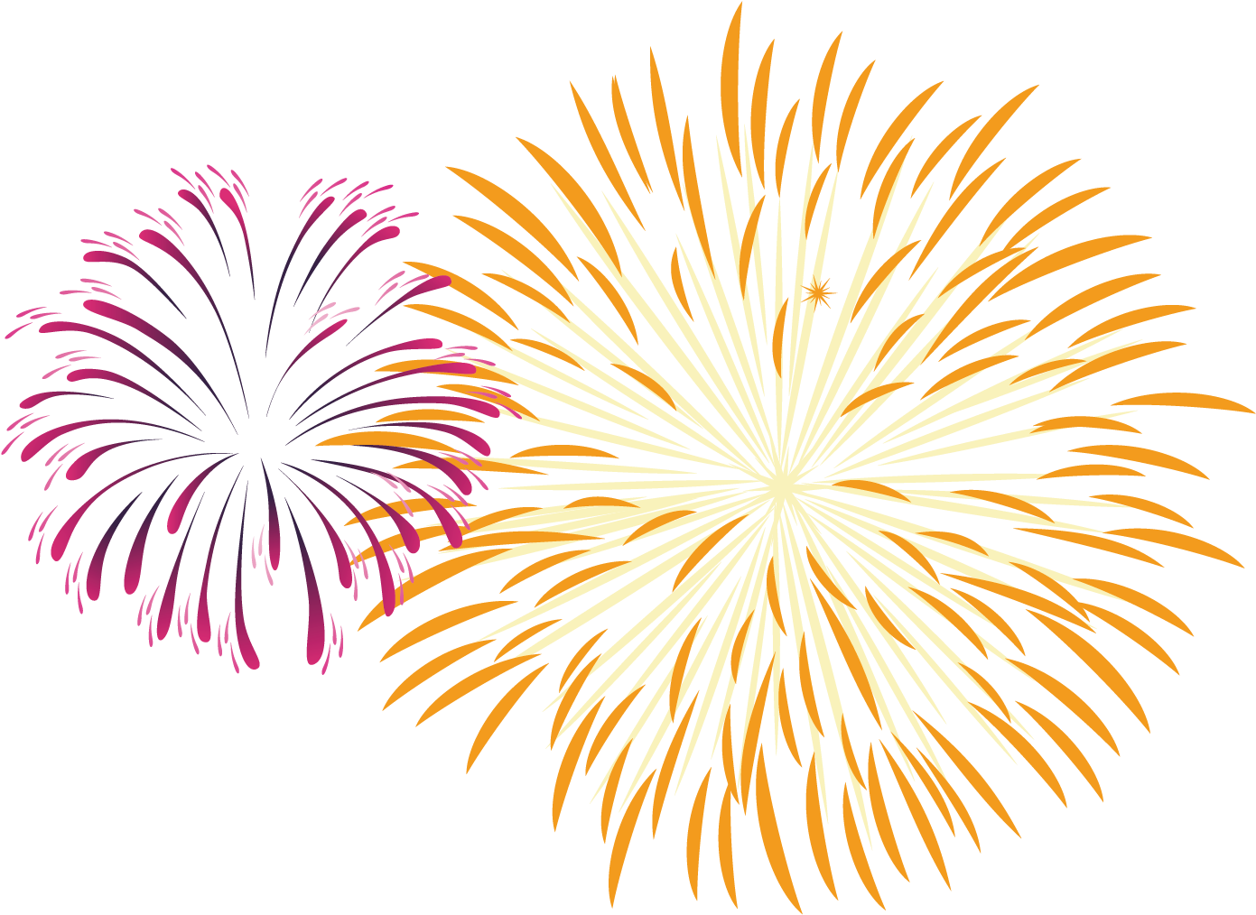 Vibrant Fireworks Display PNG image