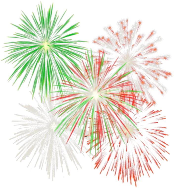 Vibrant Fireworks Display PNG image