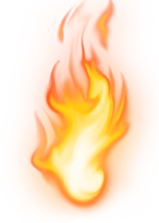 Vibrant Flame Illustration PNG image