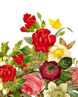 Vibrant_ Floral_ Arrangement PNG image