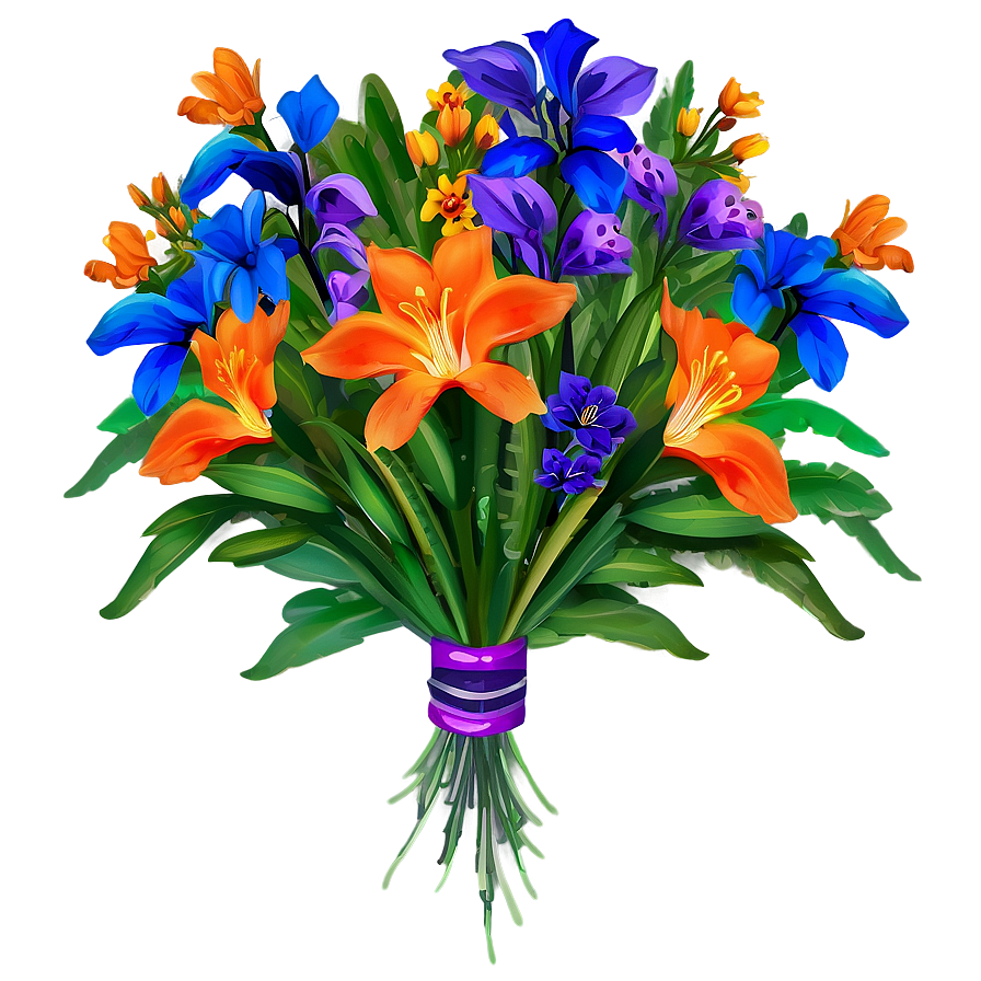 Vibrant Flower Bouquet Png 06262024 PNG image