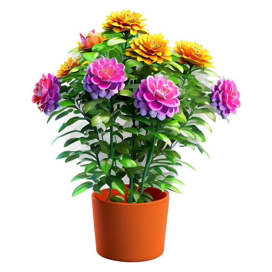 Vibrant Flower Bush Png Eys58 PNG image