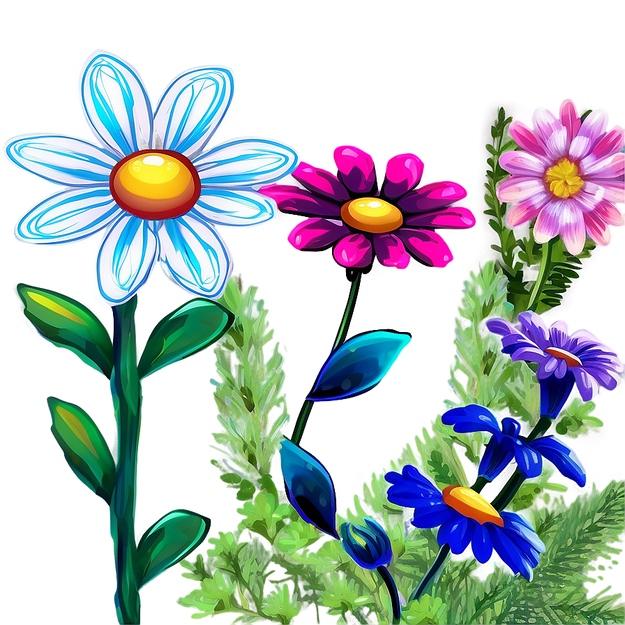 Vibrant Flower Garden Picture Png 75 PNG image