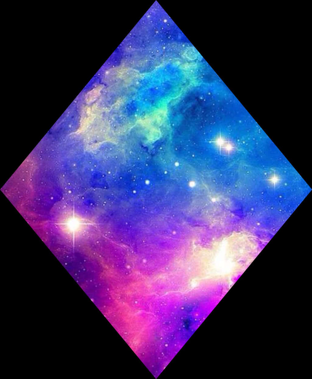 Vibrant Galaxy Diamond PNG image