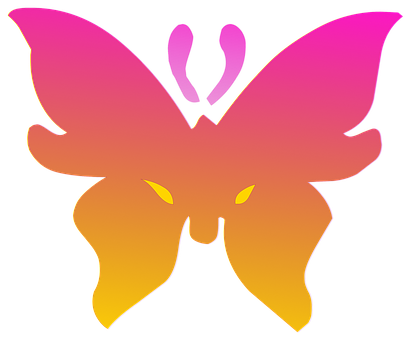 Vibrant_ Gradient_ Butterfly_ Graphic PNG image