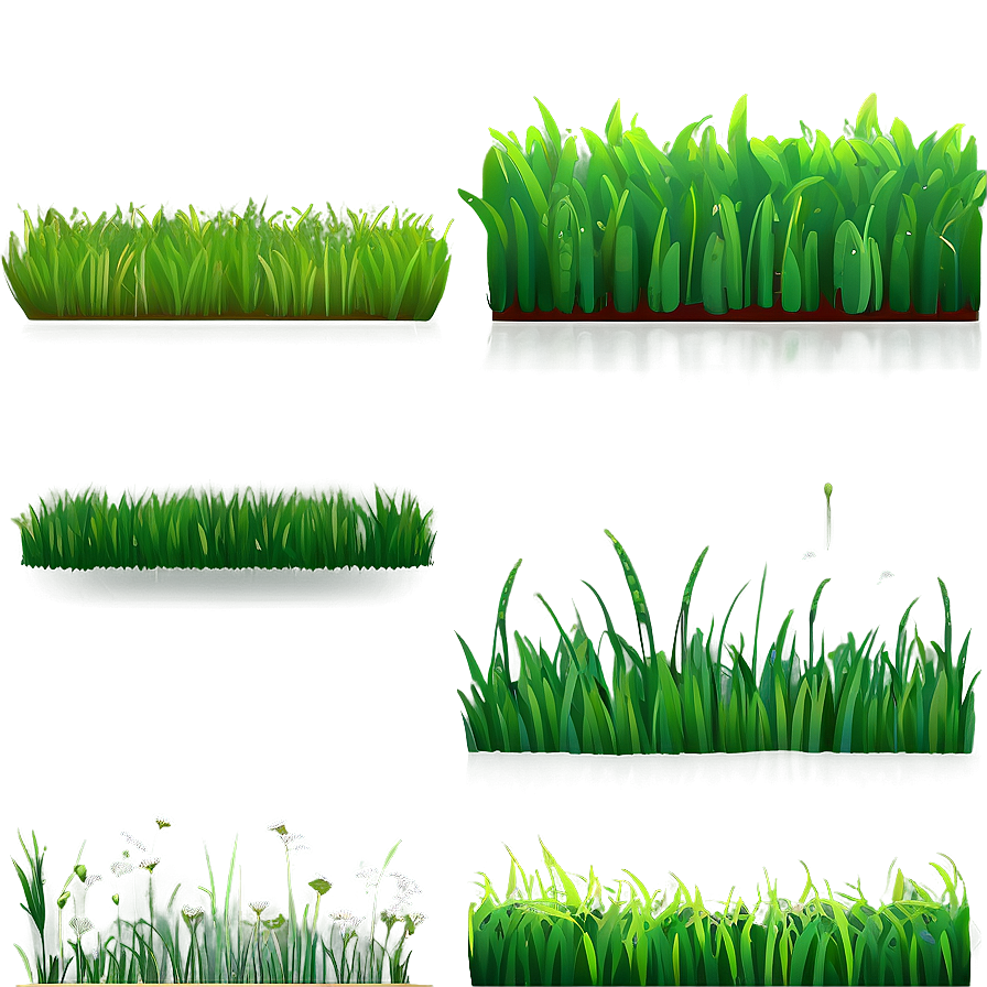 Vibrant Green Grass Cartoon Png Pun PNG image