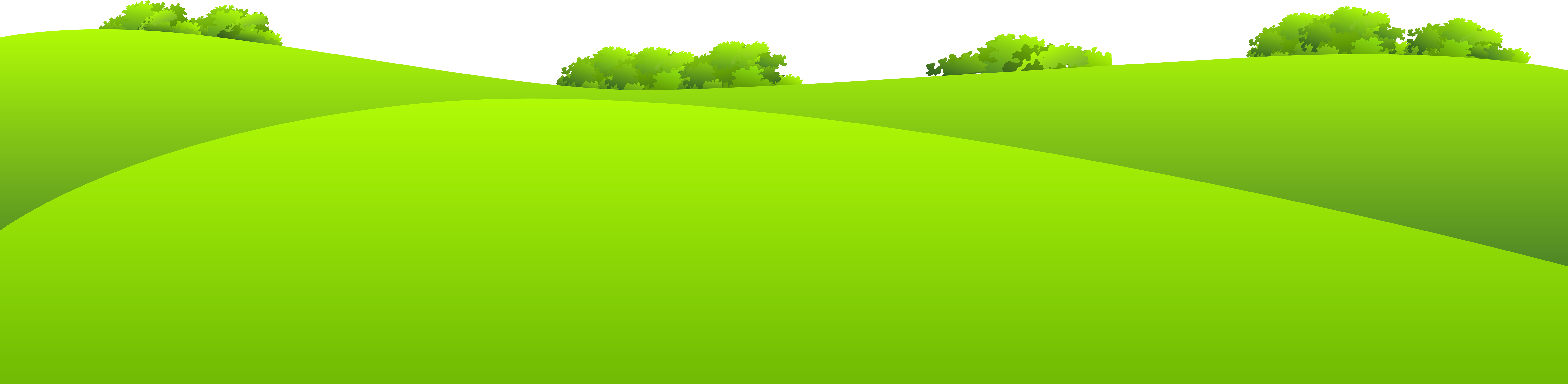 Vibrant Green Hills Meadow PNG image