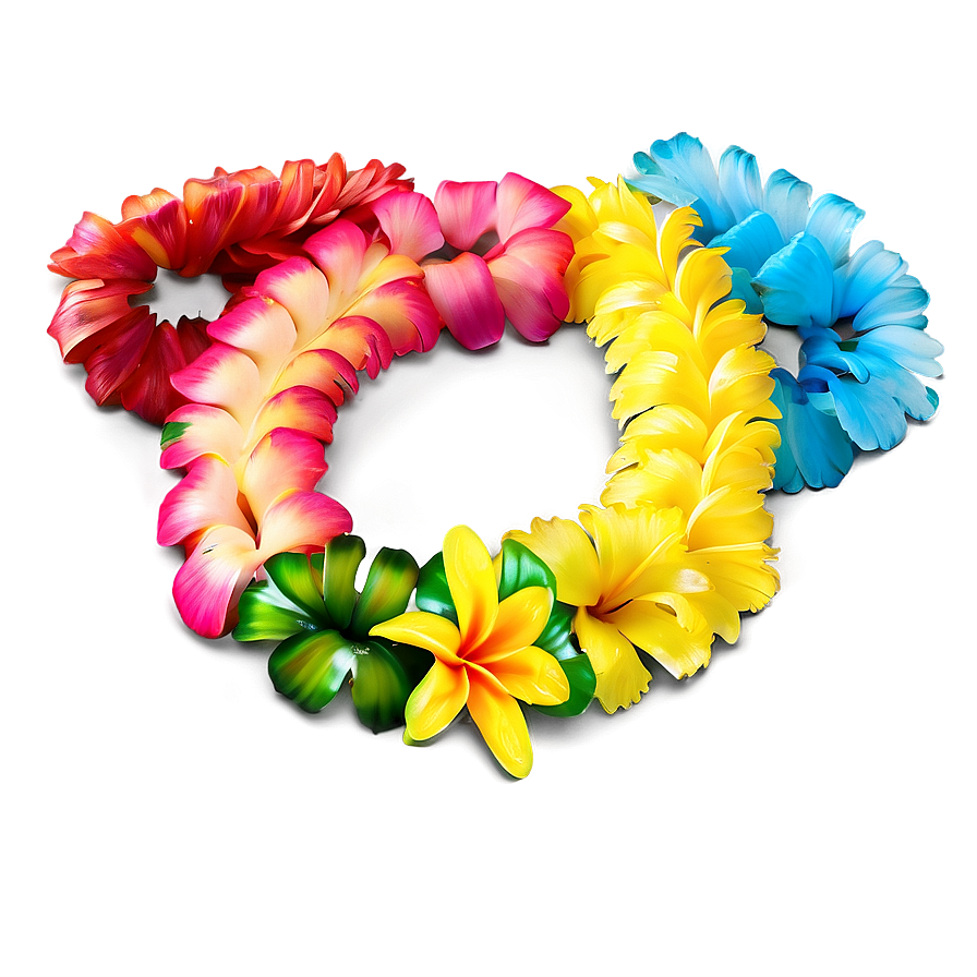 Vibrant Hawaiian Lei Png 96 PNG image