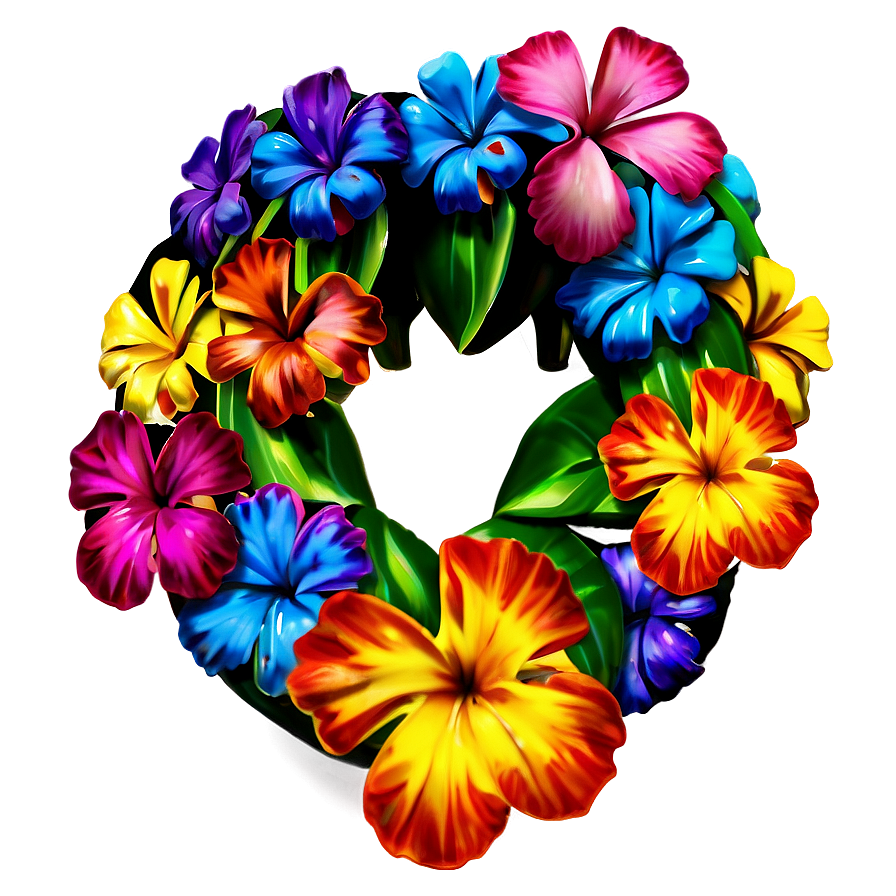 Vibrant Hawaiian Lei Png Goj4 PNG image