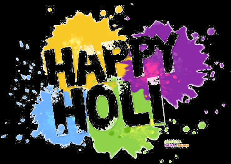 Vibrant_ Holi_ Celebration_ Background PNG image