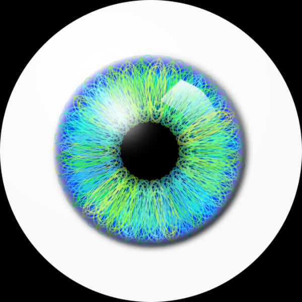 Vibrant_ Iris_ Closeup PNG image