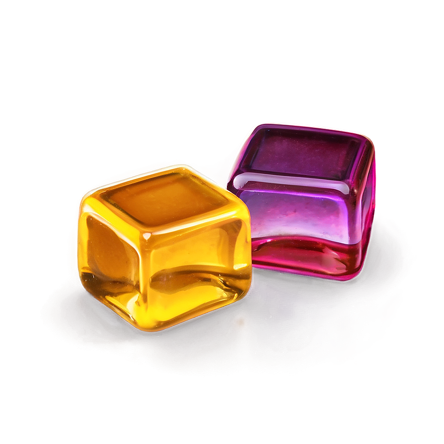 Vibrant Jello Ice Cubes Png Mhn PNG image