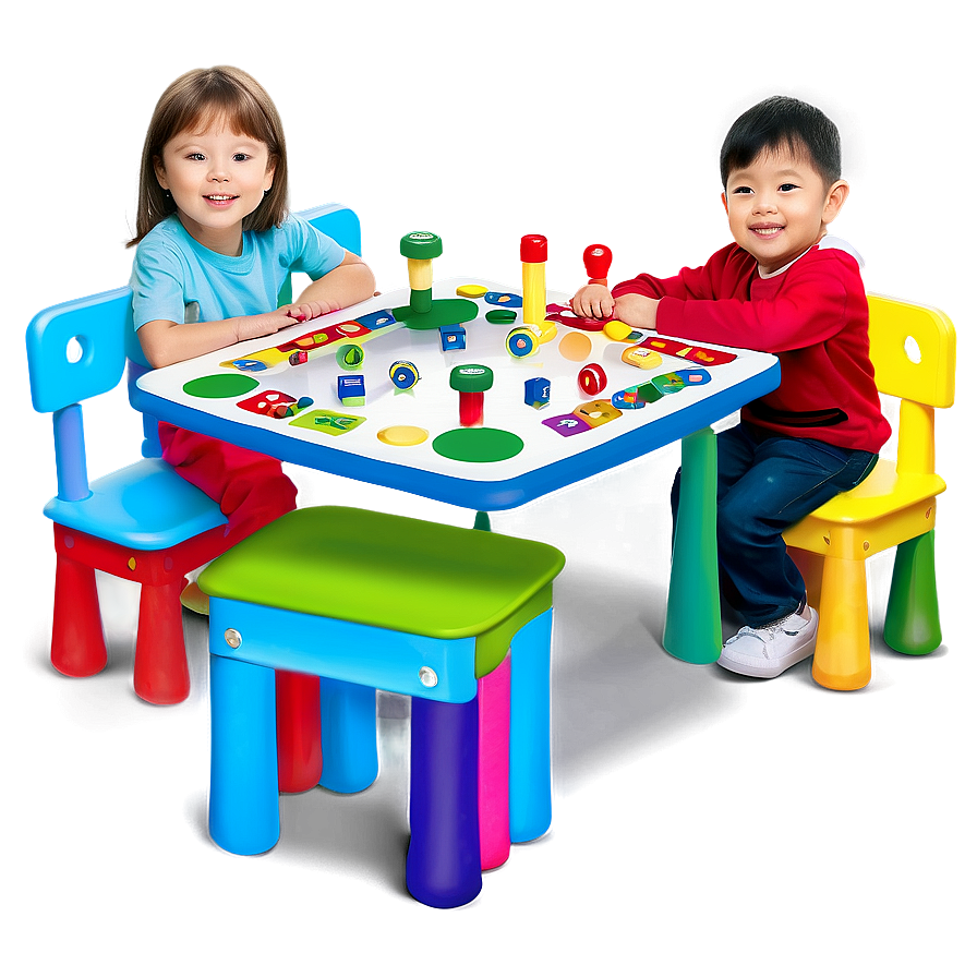 Vibrant Kids Play Table Png 05042024 PNG image