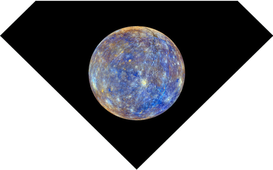 Vibrant Mercury Planet Space View PNG image