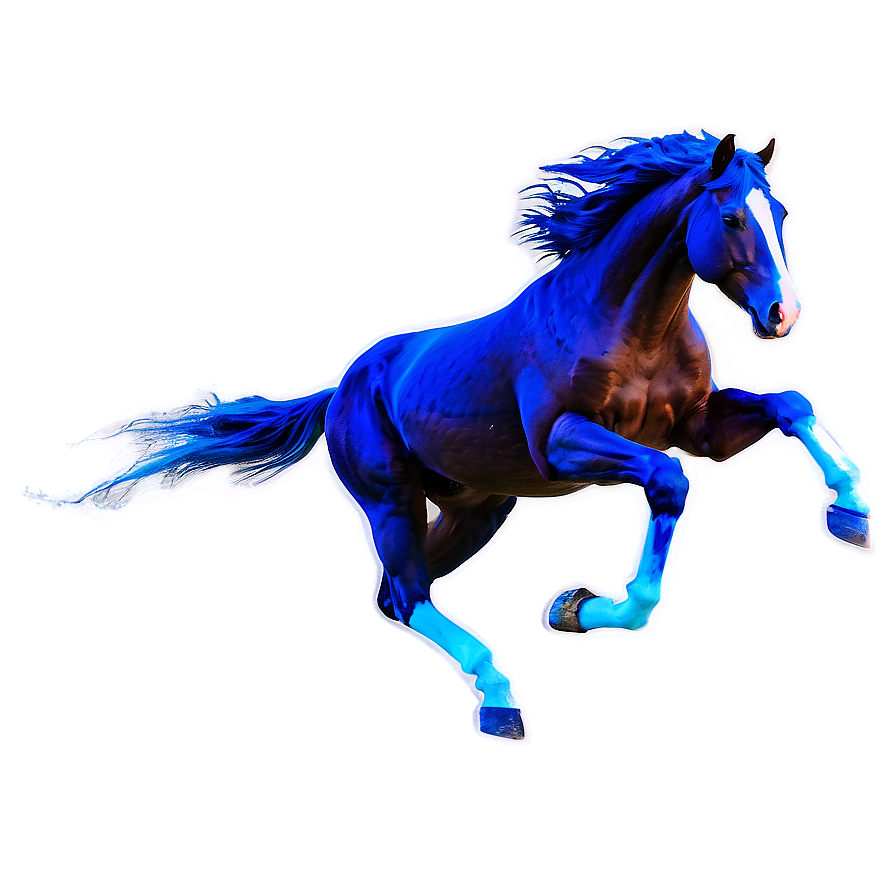 Vibrant Mustang Horse Splash Png 06262024 PNG image