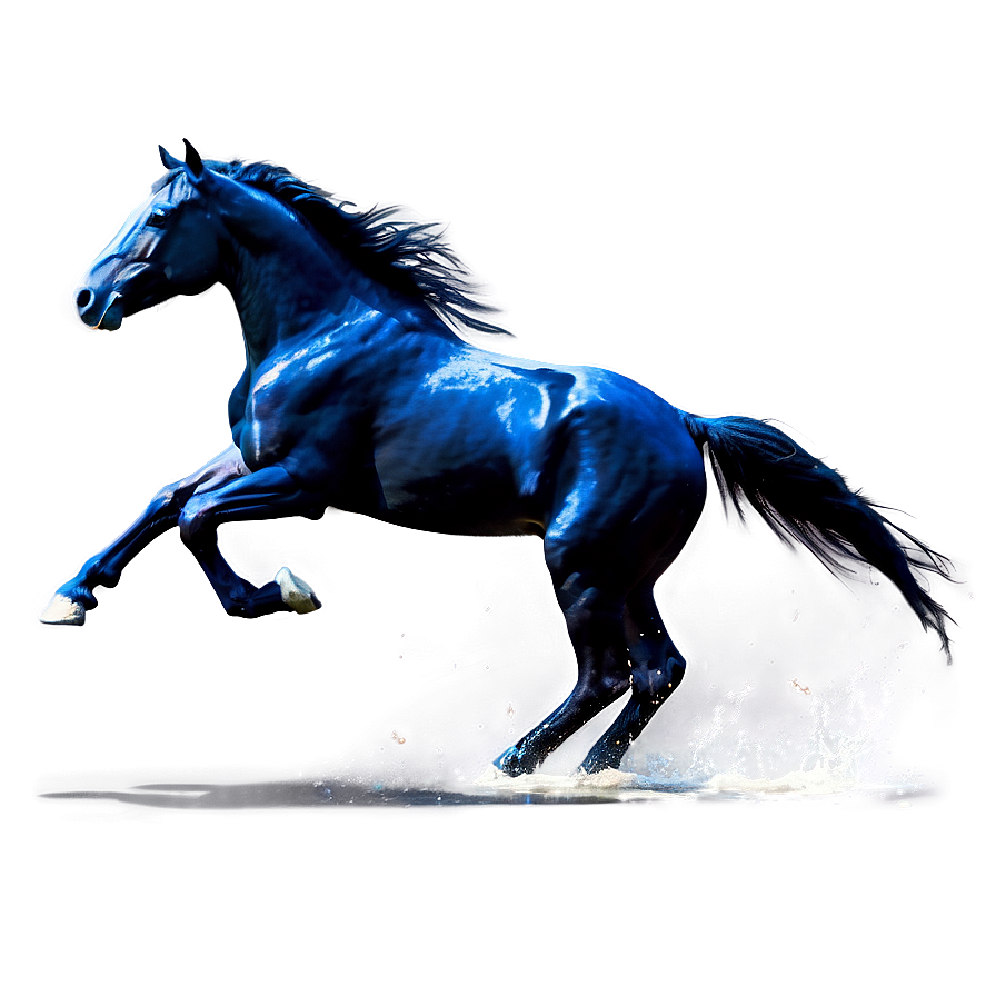 Vibrant Mustang Horse Splash Png 06262024 PNG image