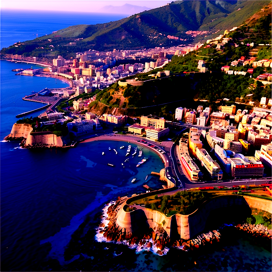 Vibrant Napoli Coastline Png 06282024 PNG image