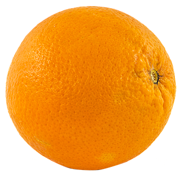 Vibrant Orange Fruit Black Background PNG image