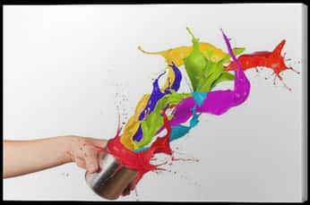 Vibrant_ Paint_ Splash_ Canvas PNG image