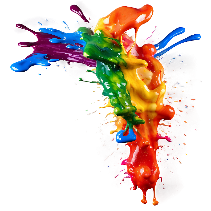 Vibrant Paint Splash Png 05242024 PNG image