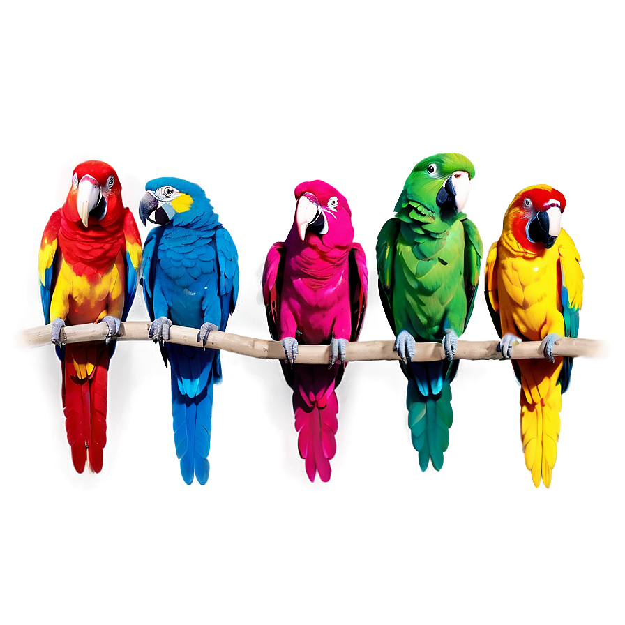 Vibrant Parrot Colors Png 34 PNG image