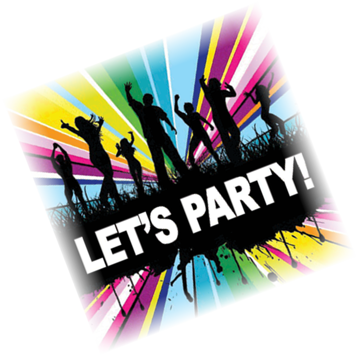 Vibrant Party Invitation Graphic PNG image
