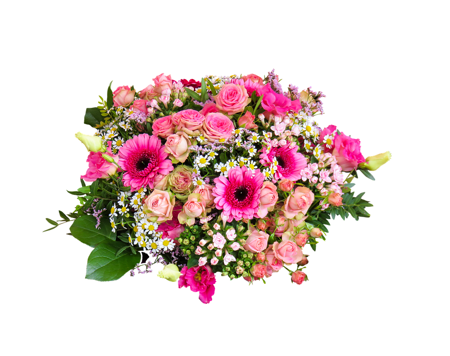 Vibrant Pink Floral Arrangement PNG image