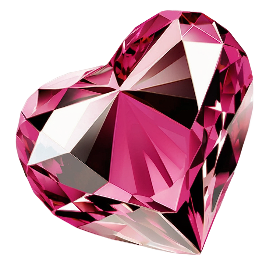 Vibrant Pink Heart Diamond Symbol Png Lwh57 PNG image