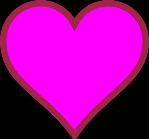 Vibrant_ Pink_ Heart_ Graphic PNG image